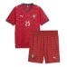 Portugal Nuno Mendes #25 Hemmatröja Barn VM 2026 Kortärmad (+ Korta byxor)